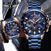 Charger l'image dans la galerie, Montre Lige Inoxydable© pour Homme - Montres Lige Officiel