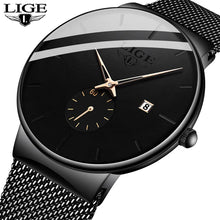 Charger l'image dans la galerie, Montre Lige Black-Lines© pour Homme - Montres Lige Officiel
