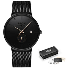 Charger l'image dans la galerie, Montre Lige Black-Lines© pour Homme - Montres Lige Officiel
