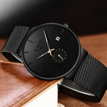 Charger l'image dans la galerie, Montre Lige Black-Lines© pour Homme - Montres Lige Officiel
