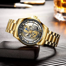 Charger l'image dans la galerie, Montre Lige Skeleton© pour Homme - Montres Lige Officiel
